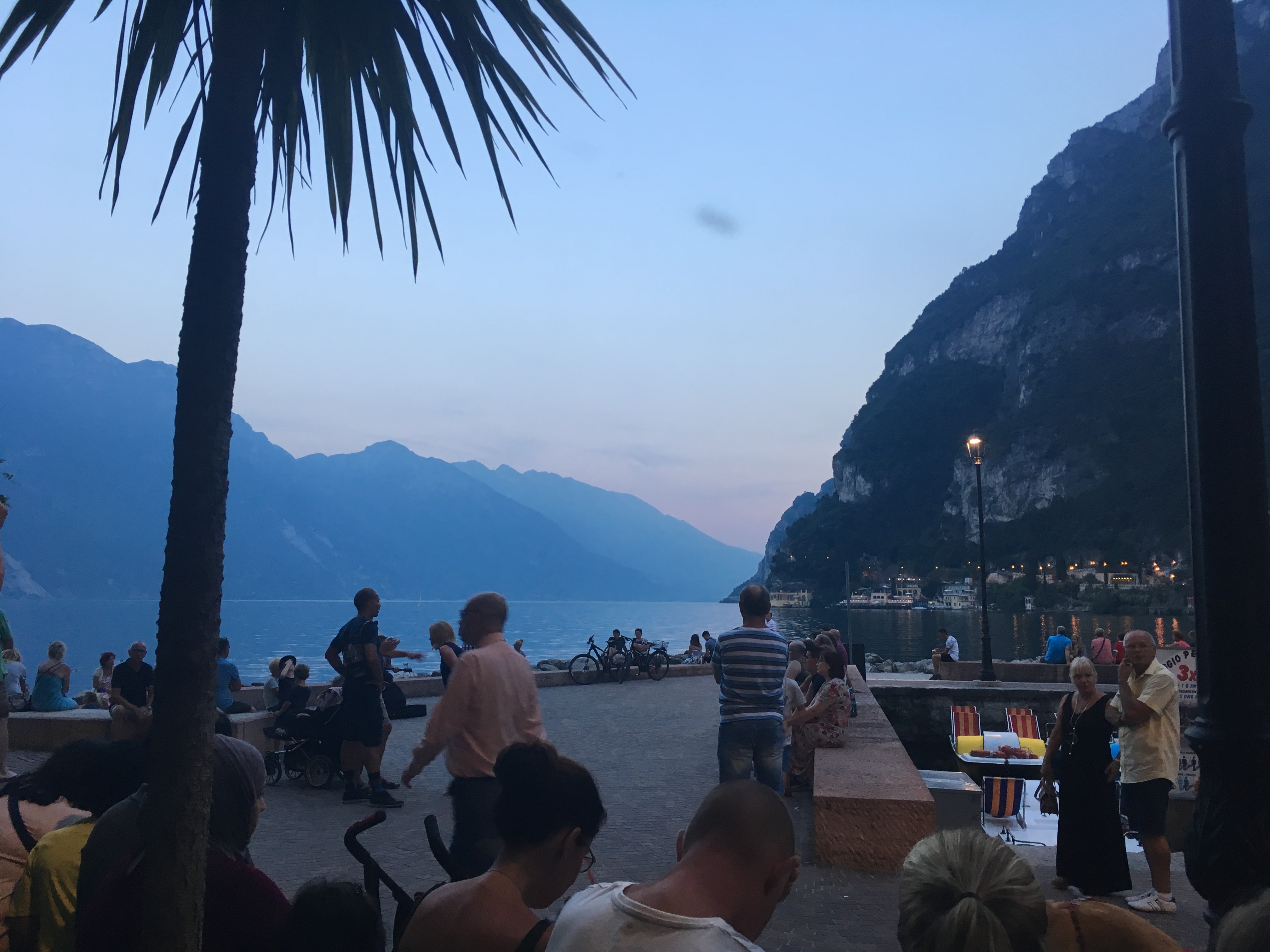 Dusk in Riva del Garda, one of the top towns to visit in lake garda, SpaDreams