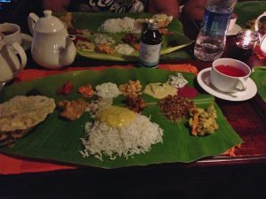 Delicious Kerala dinner