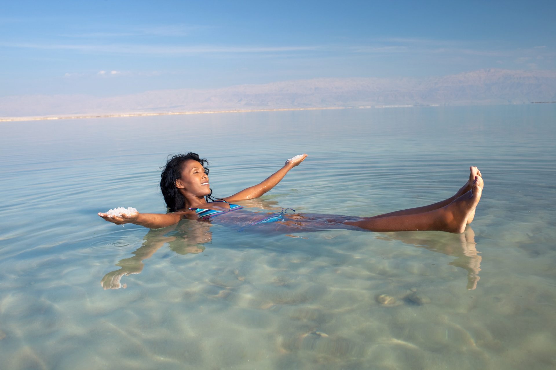 Dead Sea Floating Woman