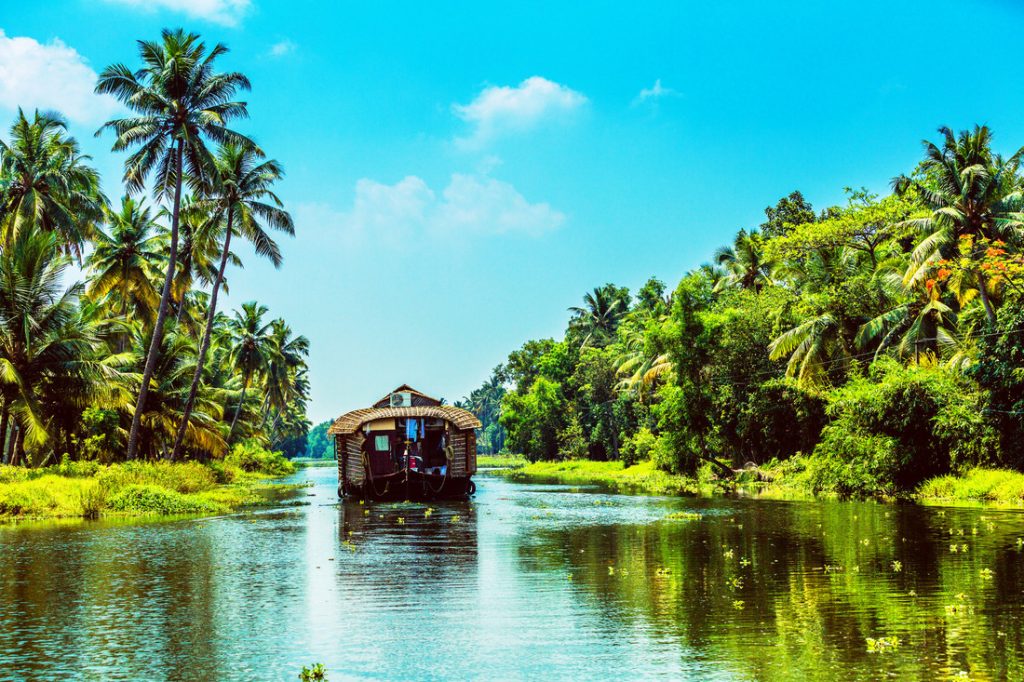 Traditional Houseboat on Kerala Backwaters