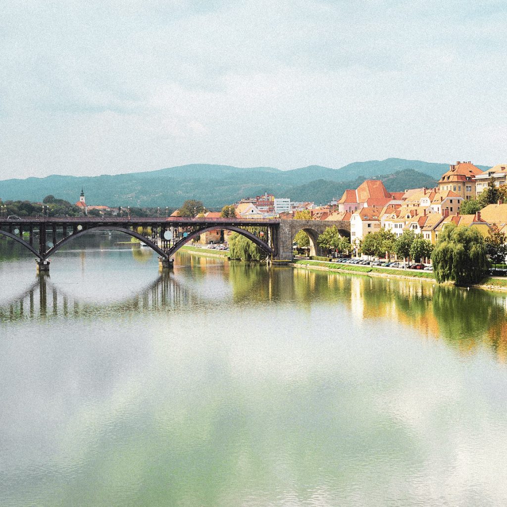 Skyline view of Maribor city, Slovenia