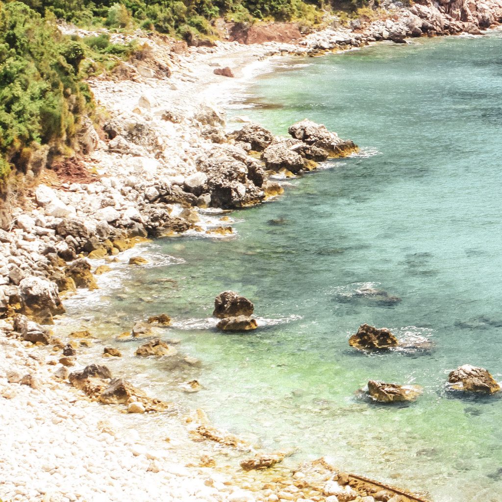 blue waters and white pebbles of soca river, one of the best places in slovenia