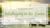 7 Reasons Why Holidaying in Sri Lanka Saves You Money - SpaDreams