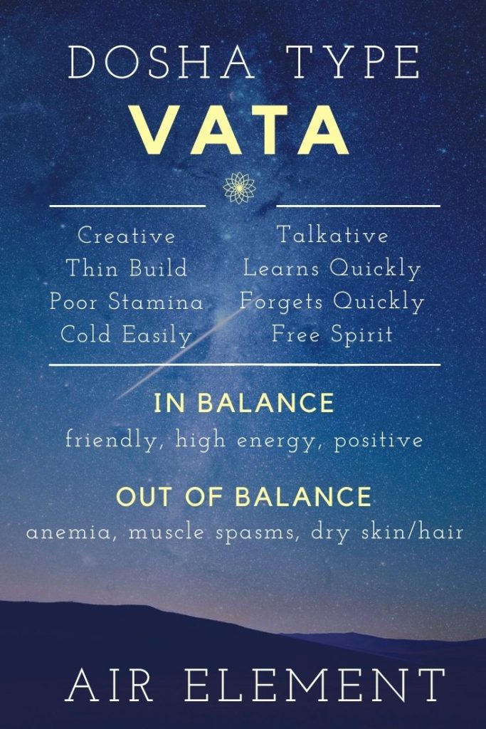 overview of the Vata dosha characteristics