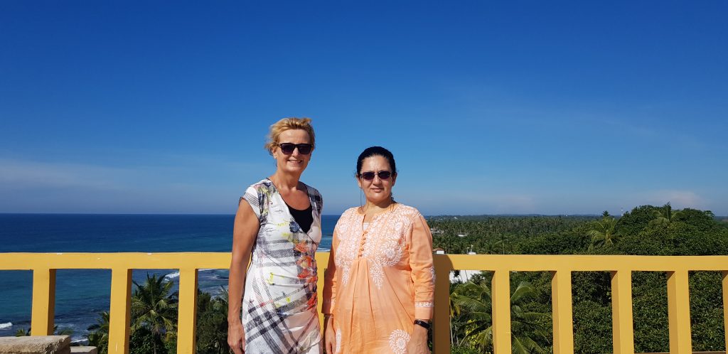 SpaDreams's managing director Claudia Wagner at an Ayurveda retreat in Sri Lanka